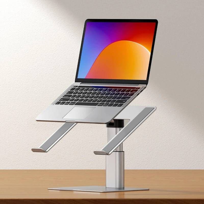 پایه نگهدارنده لپ تاپ باسئوس مدل Metal Adjustable Laptop Stand - نقره ای