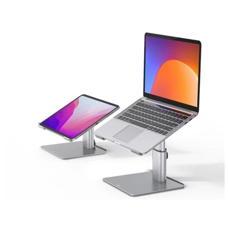 پایه نگهدارنده لپ تاپ باسئوس مدل Metal Adjustable Laptop Stand - نقره ای