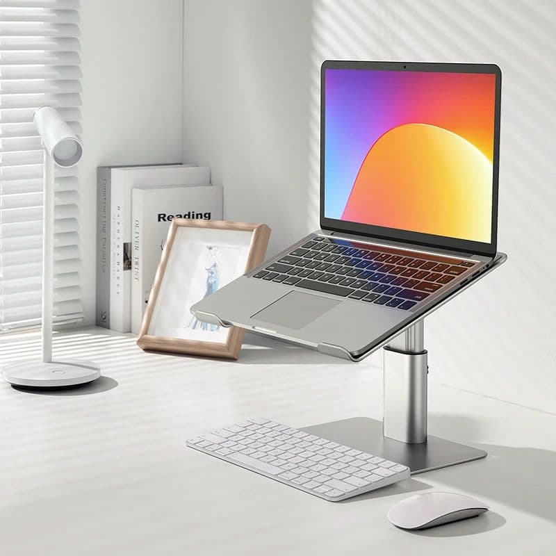 پایه نگهدارنده لپ تاپ باسئوس مدل Metal Adjustable Laptop Stand - نقره ای
