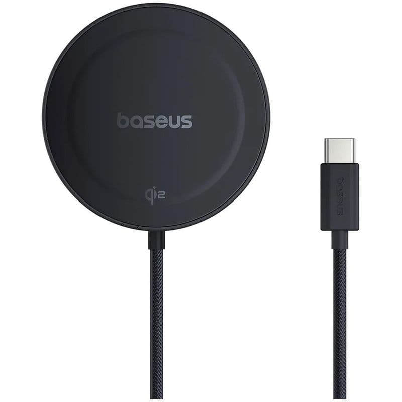 شارژر بیسیم مگنتی بیسوس Baseus Simple Mini4 Air Magnetic Wireless Charging Stand Qi2 15W – رنگ Cluster Black
