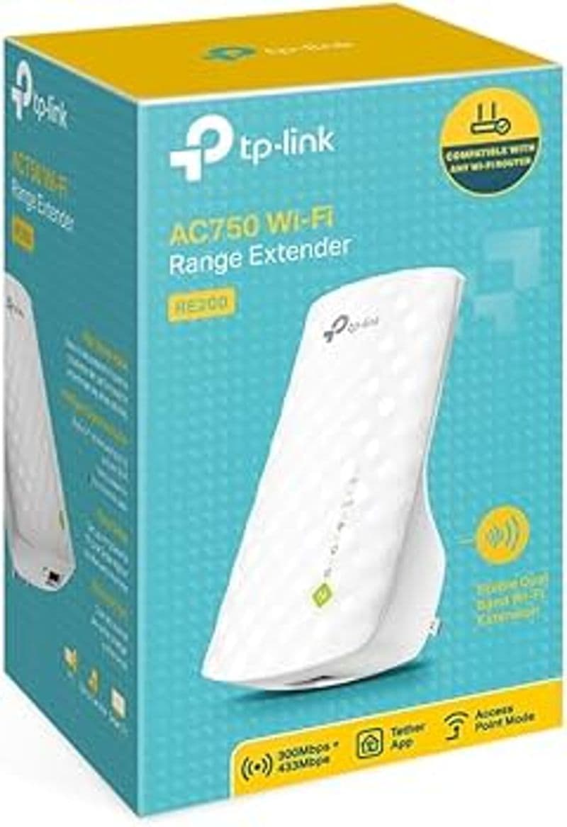 گسترشدهنده شبکه بیسیم دو بانده تیپی-لینک TP-LINK RE200 AC750 Wi-Fi Range Extender