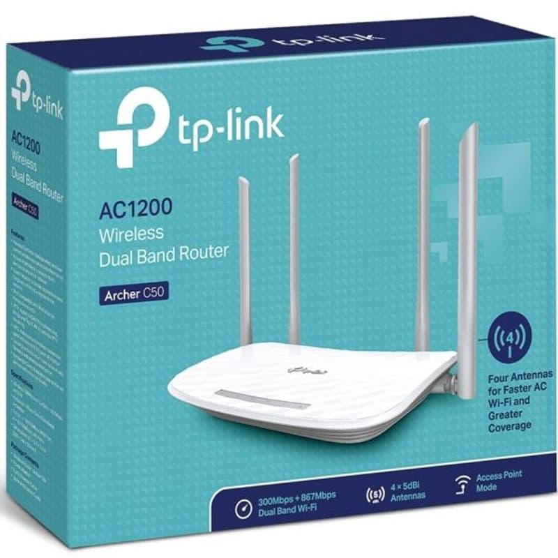 روتر بیسیم دو بانده تیپی-لینک TP-LINK Archer C50 AC1200 Wireless Router