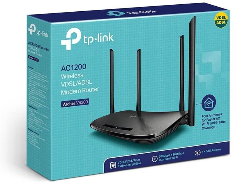 مودم روتر بیسیم تی پی-لینک TP-LINK Archer VR300 (EU) AC1200 Wireless VDSL-ADSL