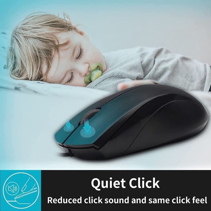 ماوس رپو مدل N1600 Silent با سیم سفید