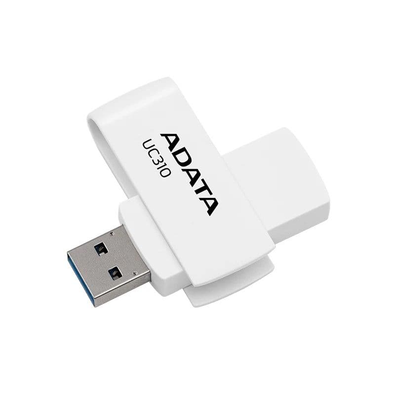 فلش مموری ای دیتا UC310 USB 3 ظرفیت 128 گیگابایت رنگ سفید